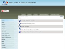 Tablet Screenshot of engenhariadeproducao.cesg.edu.br